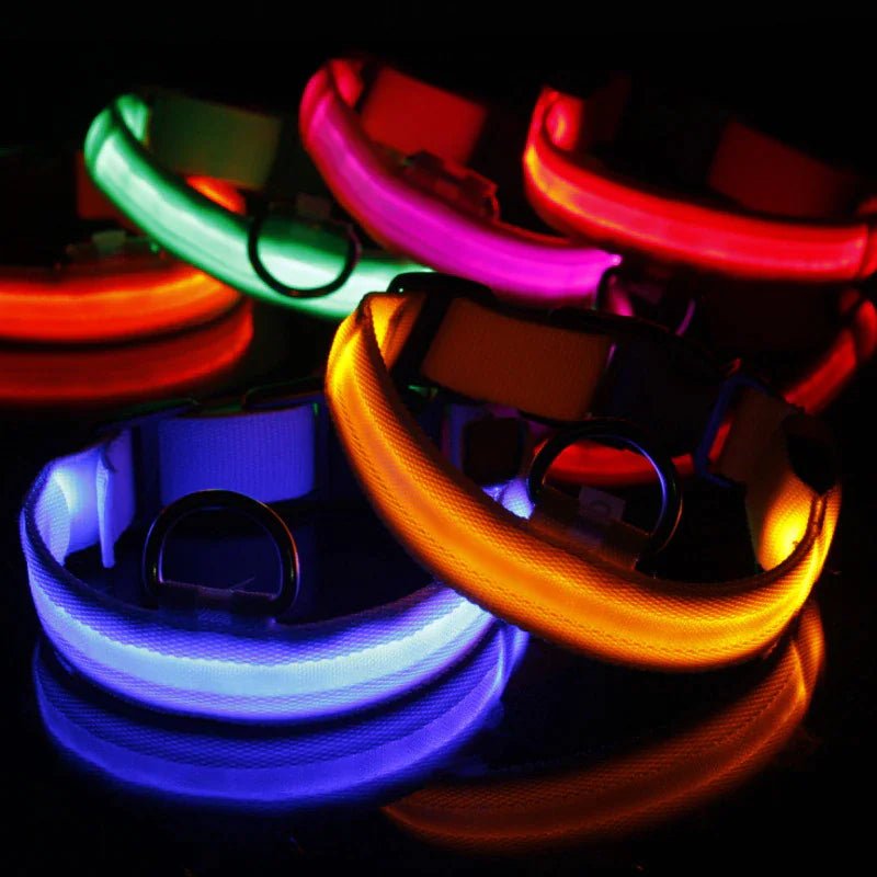 LED Adjustable Dog Collar - Pets Safety Accessory - Waterproof