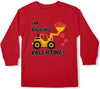 Unisex Kid'S Valentines Day Print Top Cute Long Sleeve Shirt 2-10 Years