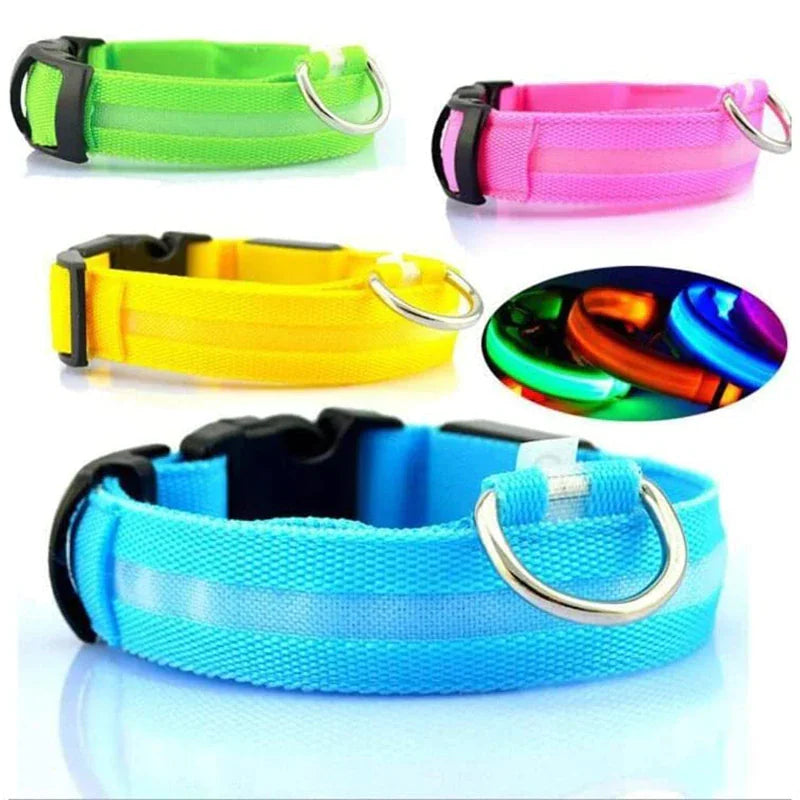 LED Adjustable Dog Collar - Pets Safety Accessory - Waterproof