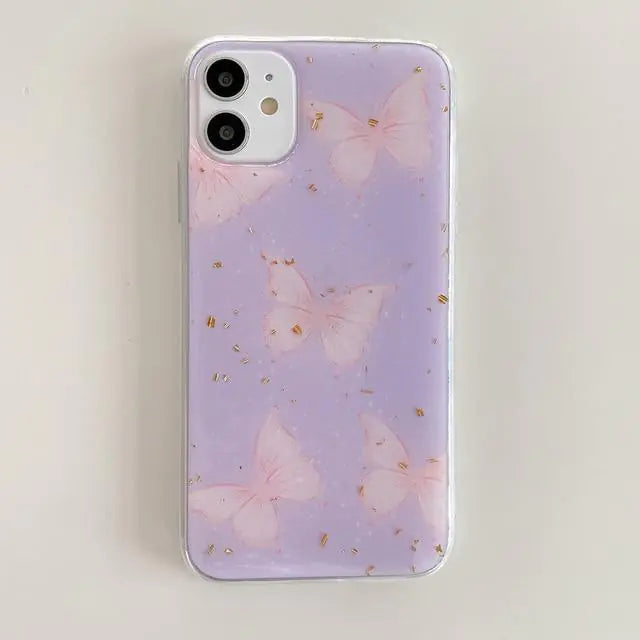 Purple Butterfly Case