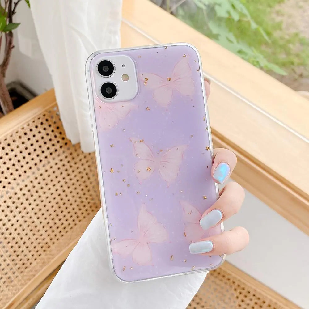 Purple Butterfly Case