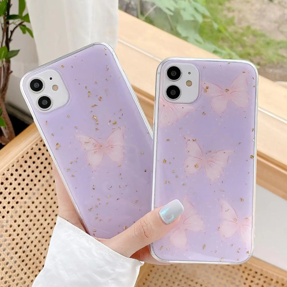 Purple Butterfly Case