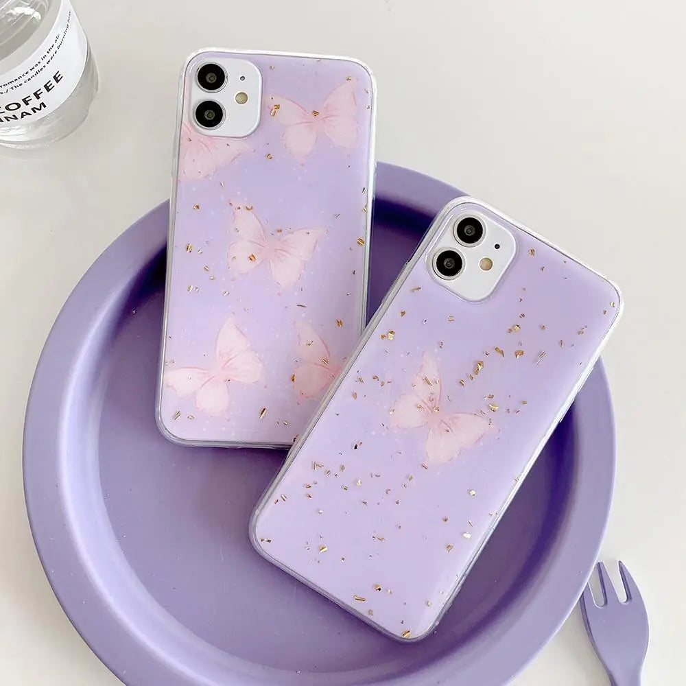 Purple Butterfly Case