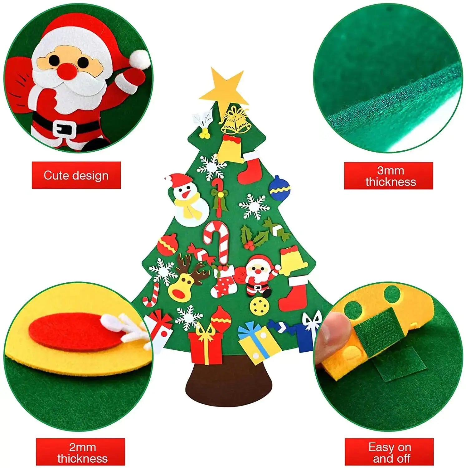 DIY Felt Christmas Tree Kit 2024