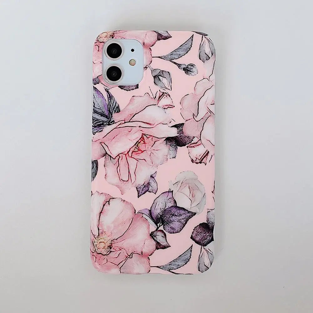 Vintage Pressed Flowers Case