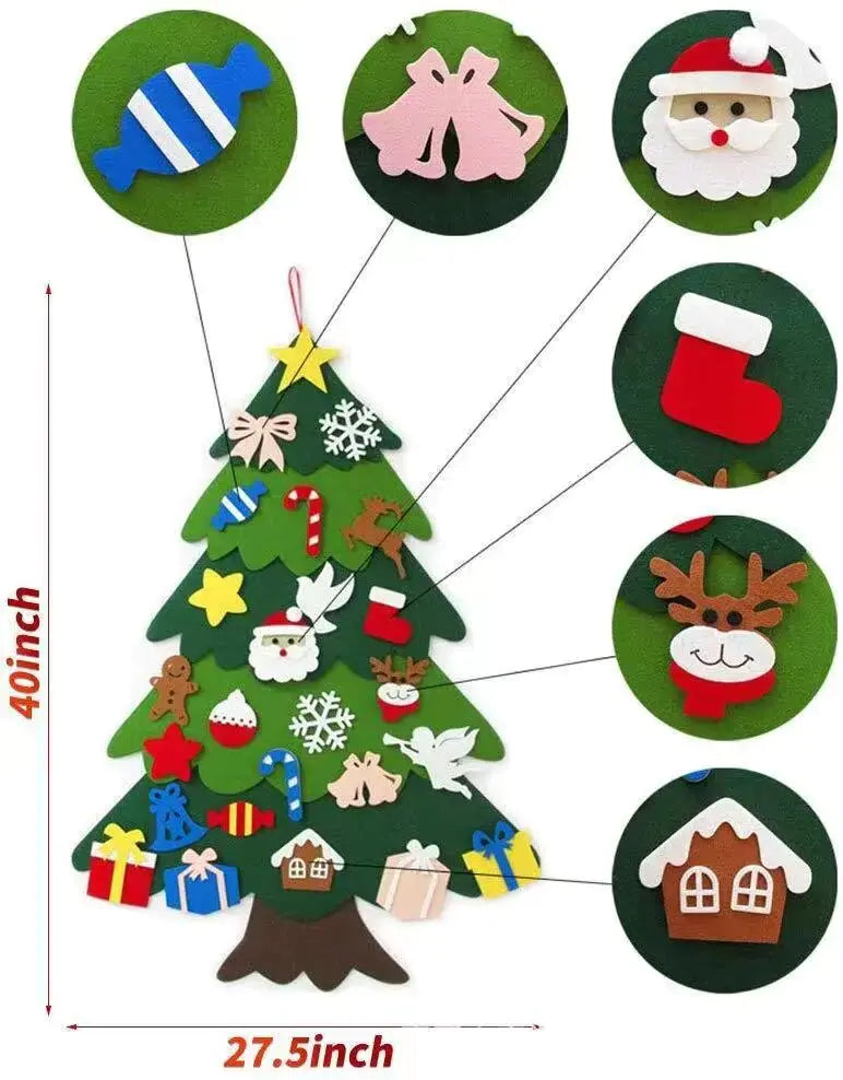 DIY Felt Christmas Tree Kit 2024