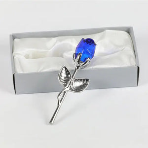 Crystal Glass Artificial  Rose