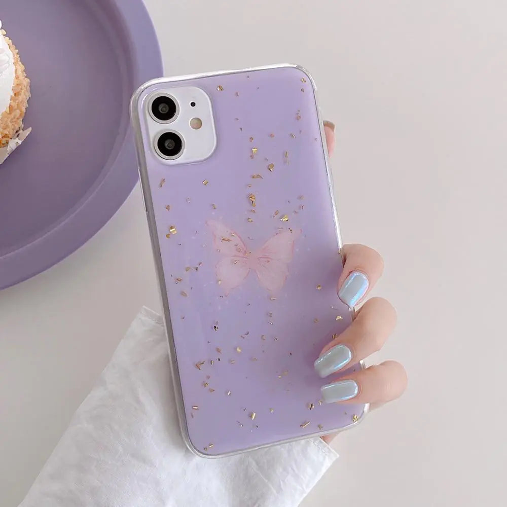 Purple Butterfly Case