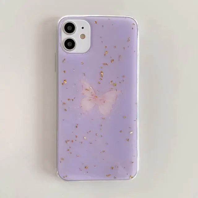 Purple Butterfly Case